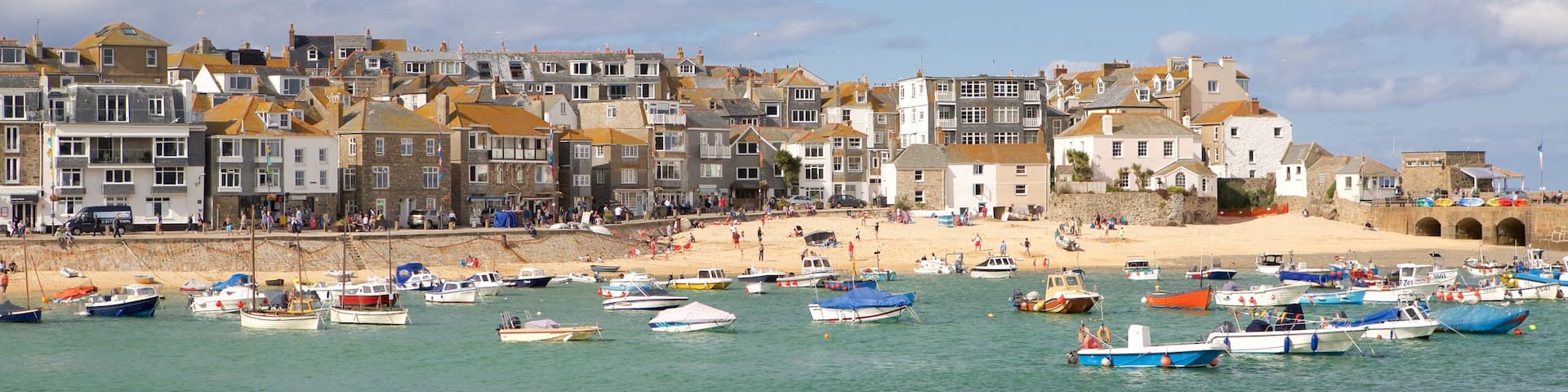 St Ives showing boating, a bay or harbor and a coastal town