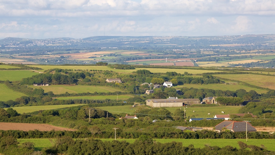 Cornwall featuring farmland and landscape views