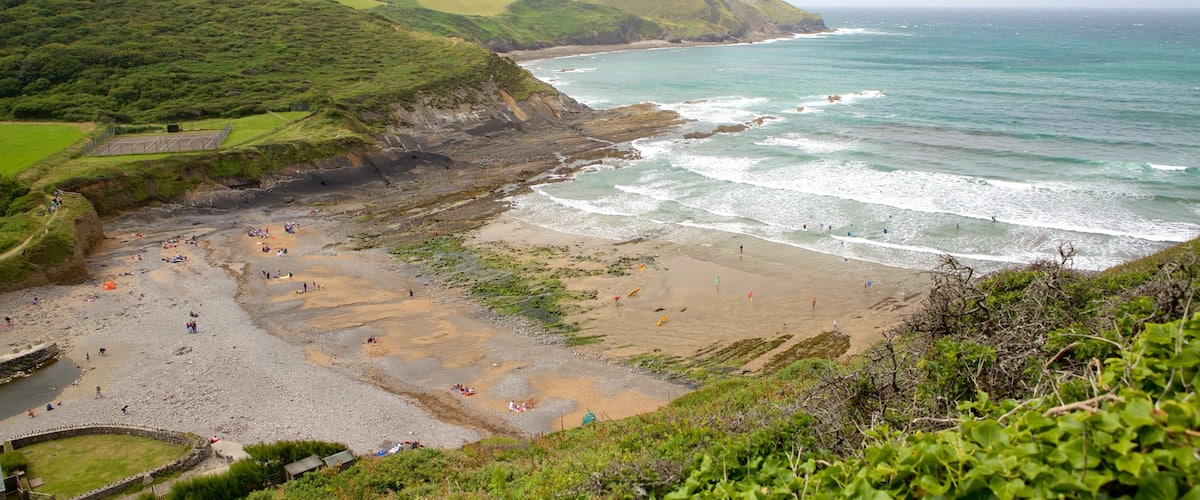ท่าเรือ Crackington แสดง วิวทิวทัศน์ และ ชายหาด