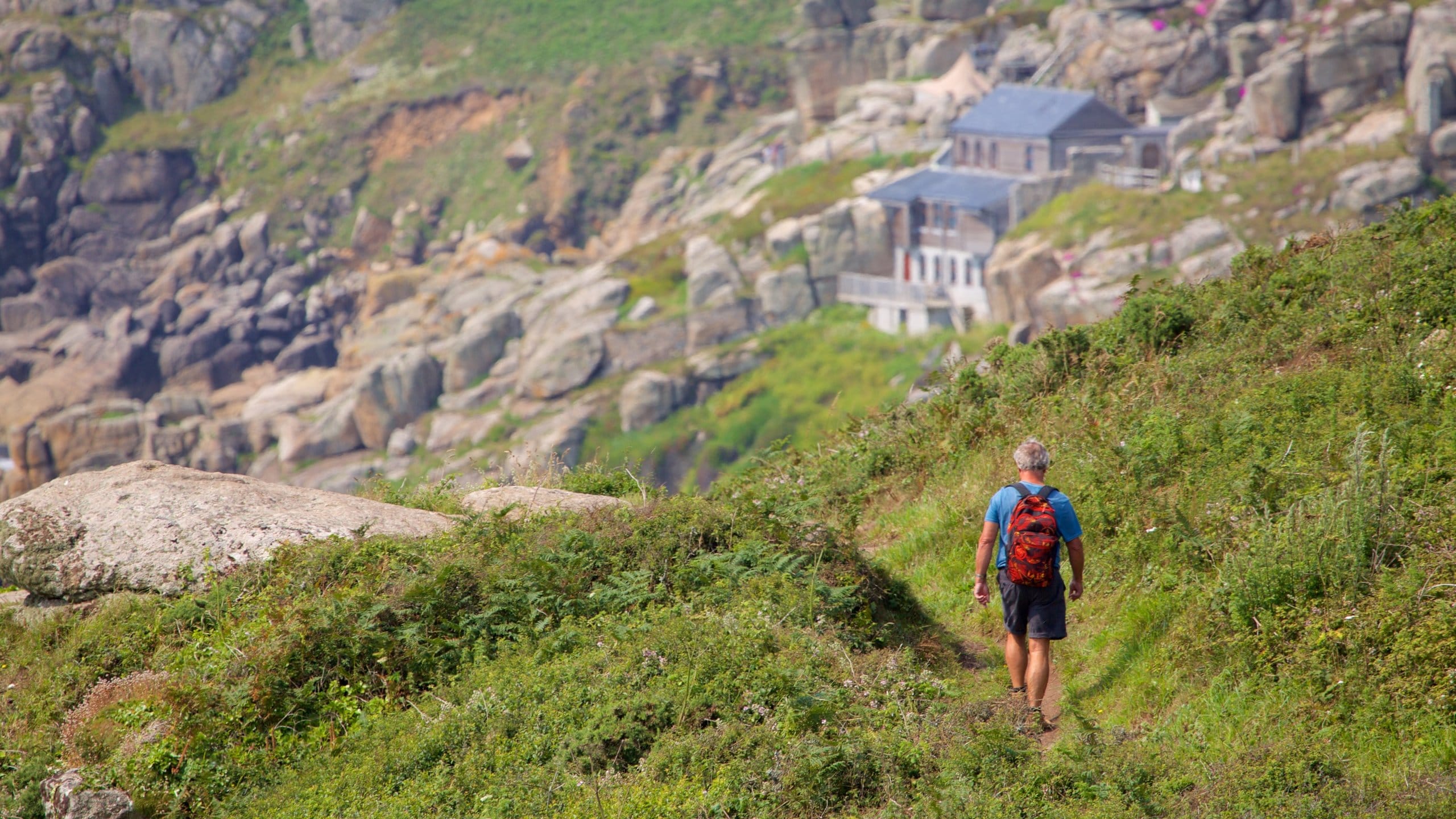 Cornwall which includes hiking or walking as well as an individual male