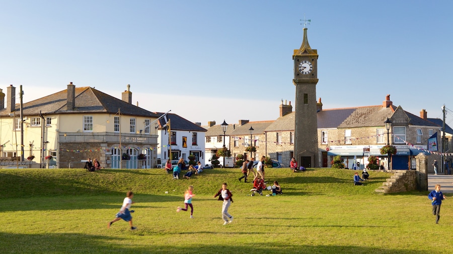 St Just which includes a coastal town, heritage architecture and a garden