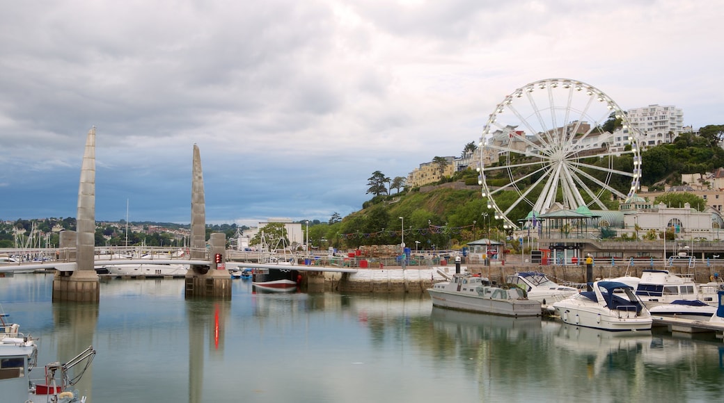 Torquay das einen Bootfahren, Marina und Küstenort