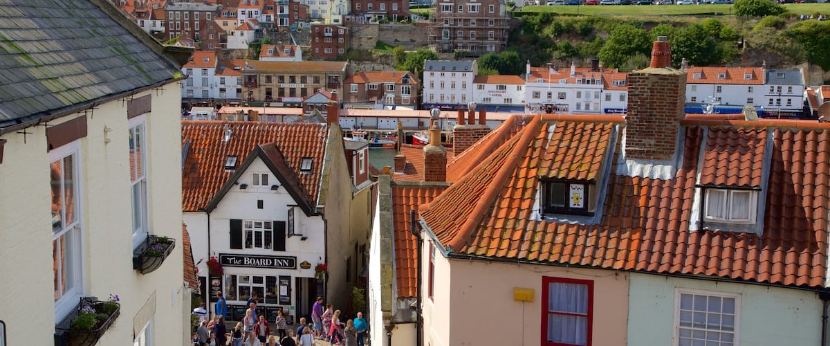 Whitby có tính năng thị trấn nhỏ và cảnh đường phố cũng như nhóm lớn