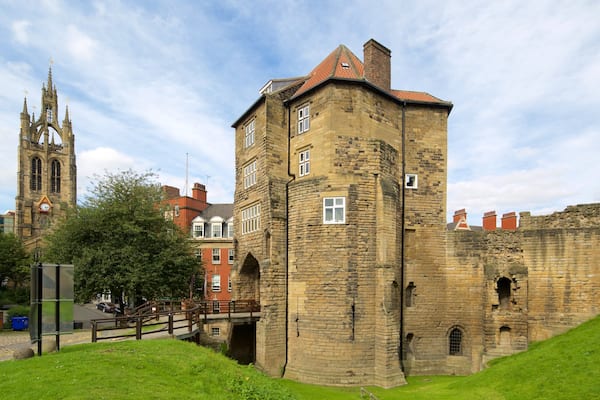 Castle Garth das einen Stadt und historische Architektur