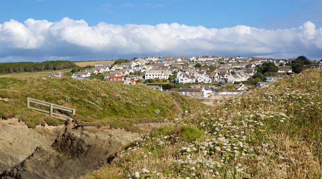 Plage de Porth qui includes ville côtière