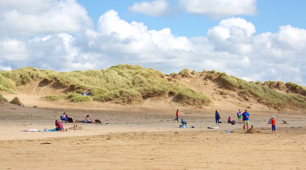 Saunton som viser sandstrand