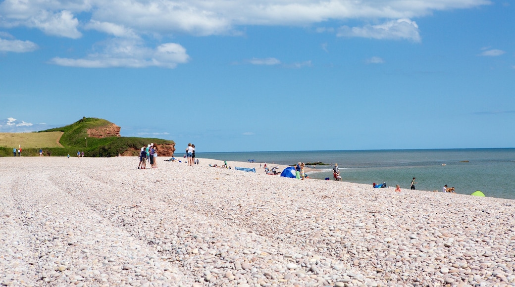 Budleigh Salterton mit einem Sandstrand