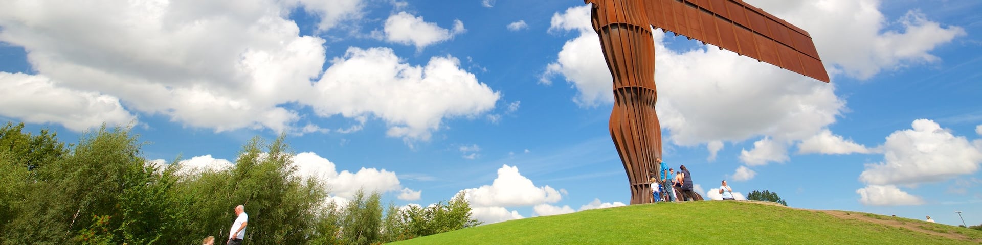 Angel of the North featuring outdoor art and a monument