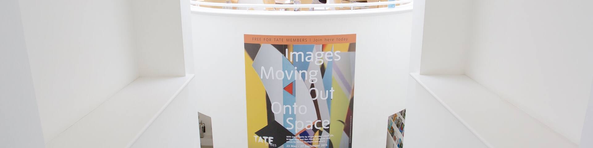 Tate St. Ives featuring signage and interior views