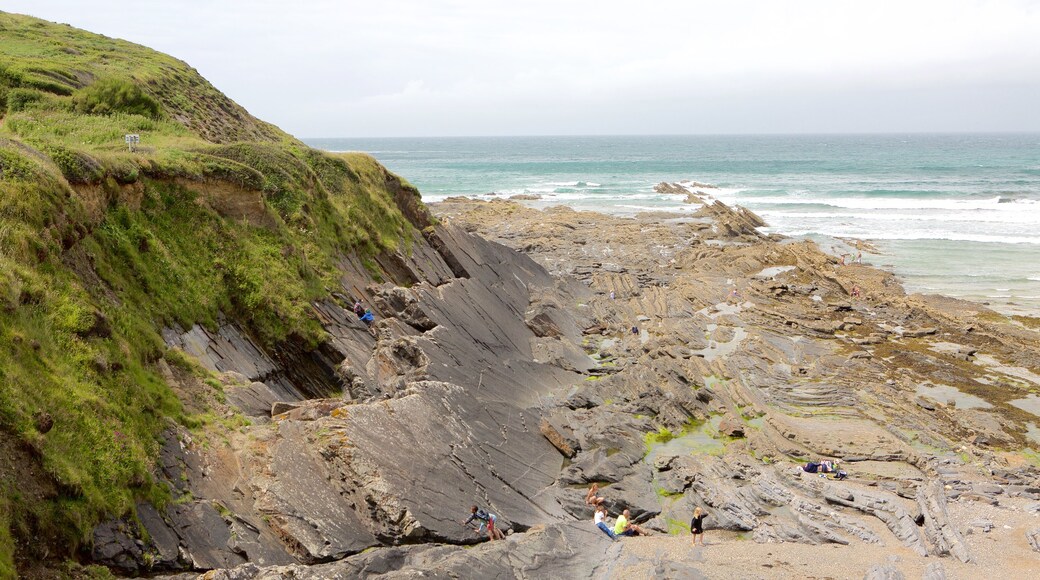 Crackington Haven which includes rugged coastline