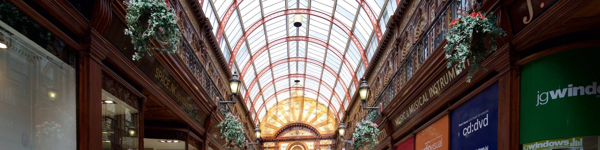 Central Arcade featuring shopping and interior views