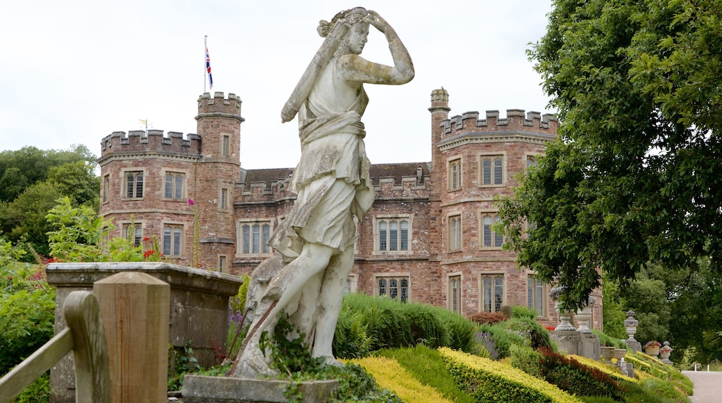 Mount Edgcumbe qui includes statue ou sculpture, chĂąteau ou palais et parc