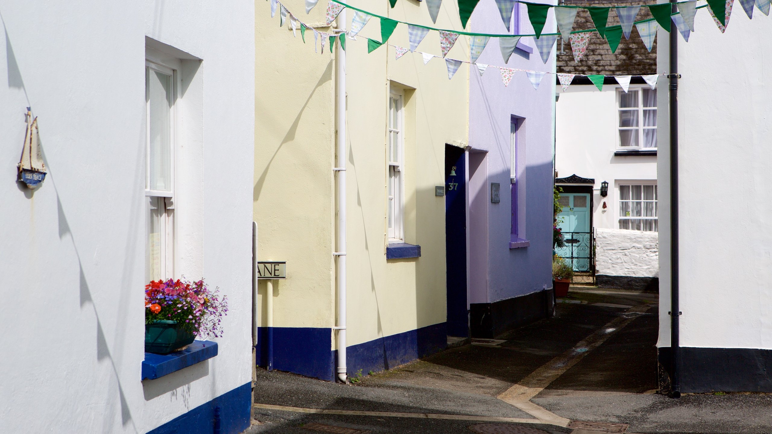 Devon which includes a small town or village