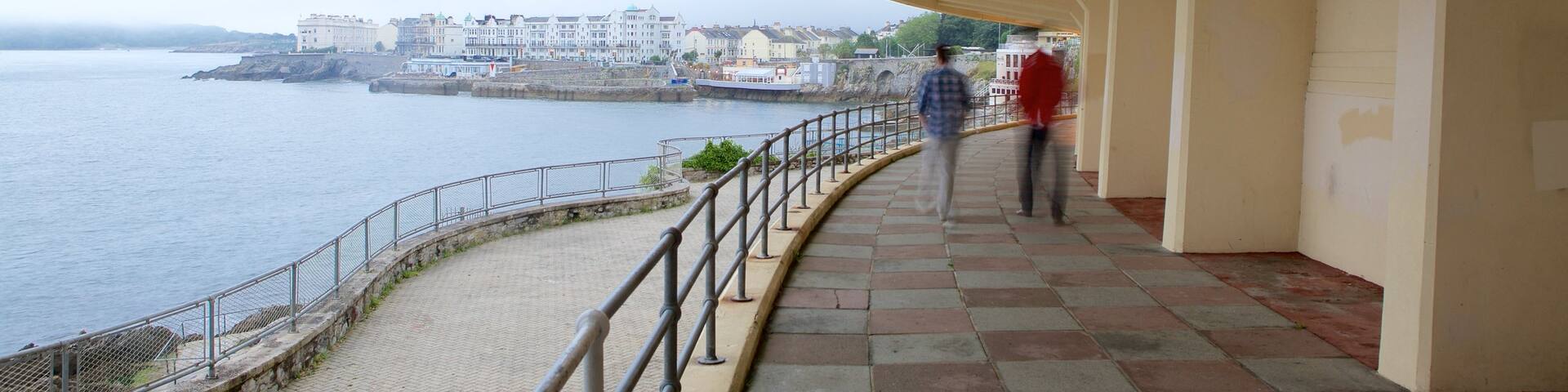 Plymouth which includes general coastal views as well as a small group of people