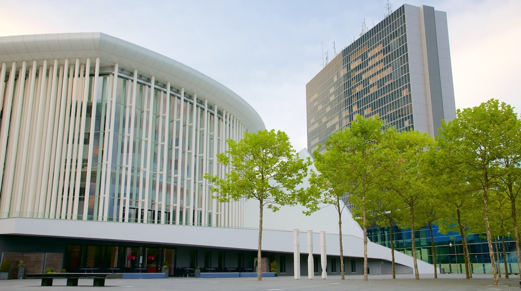 Filarmónica de Luxemburgo, Ciudad de Luxemburgo, Luxemburgo mostrando arquitectura moderna