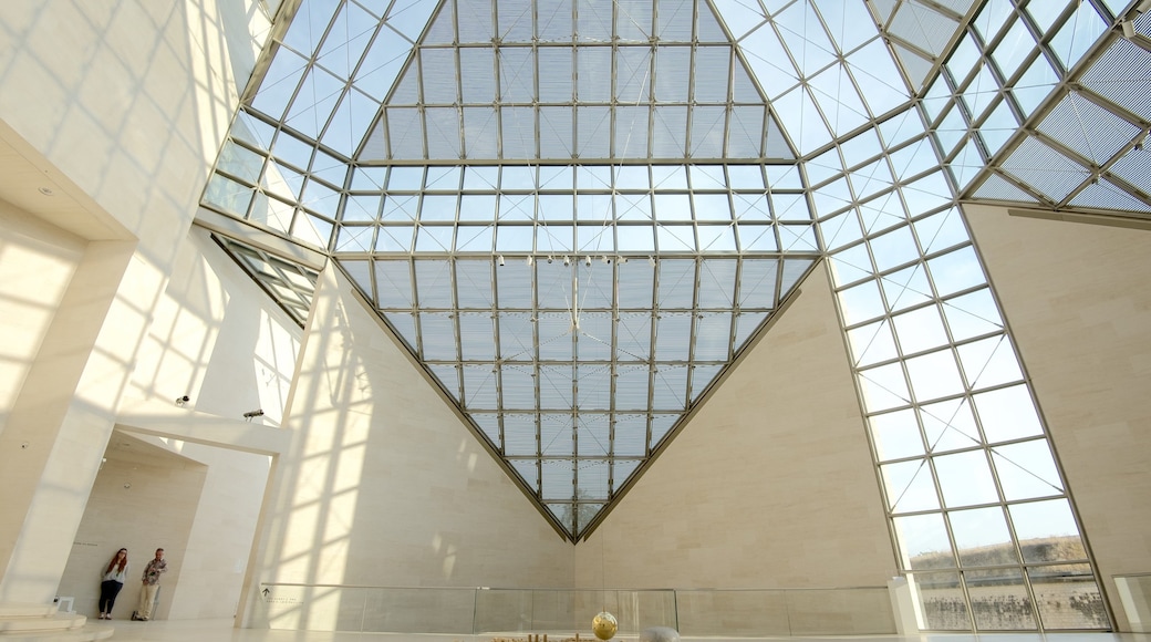 Mudam Luxembourg which includes modern architecture and interior views