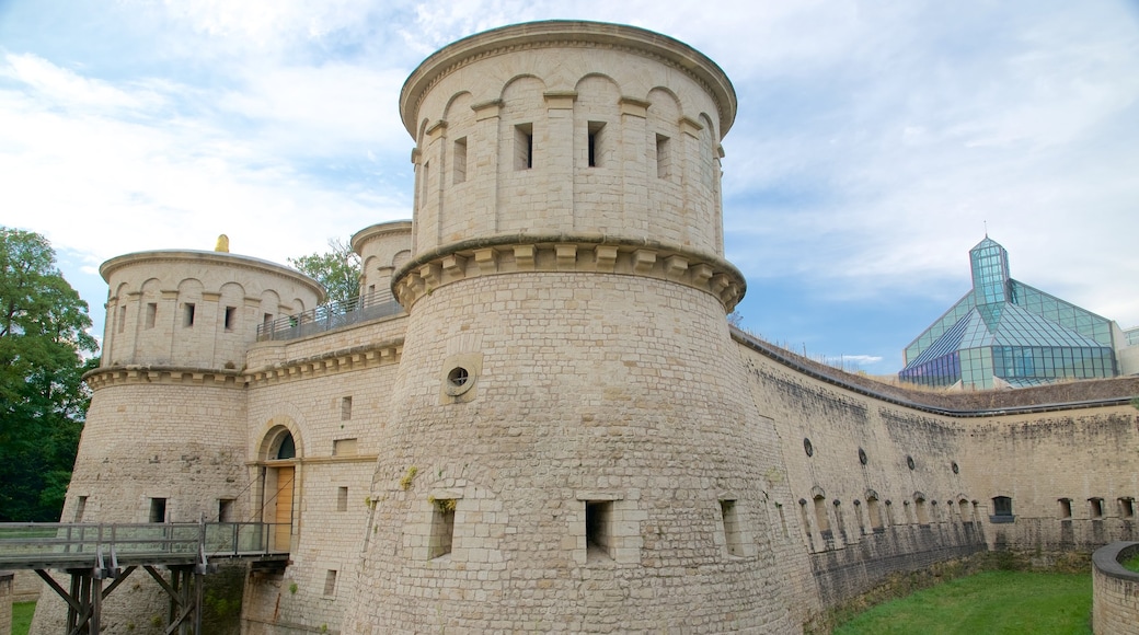 Thungen-fästningen presenterar ett slott, historiska element och historisk arkitektur