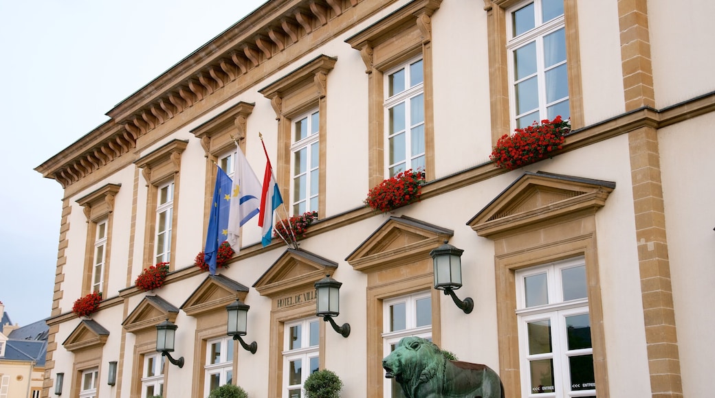 Luxembourg City Hall showing heritage architecture, heritage elements and an administrative building