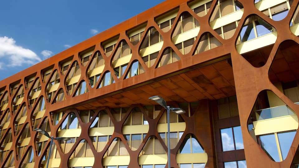 Luxemburg som visar modern arkitektur