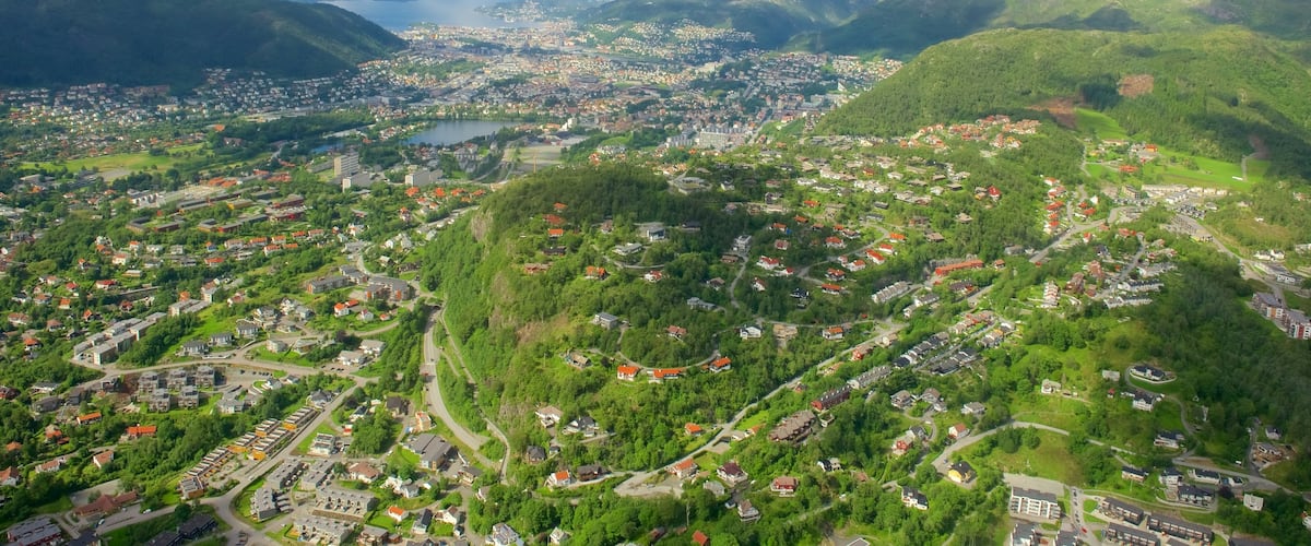 Bergen mostrando una ciudad