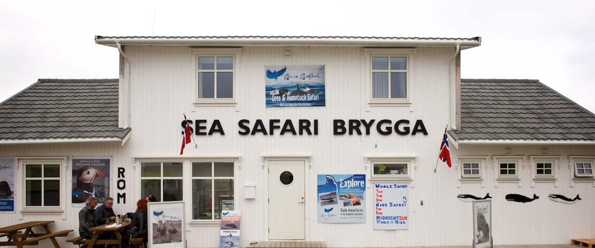 Andenes featuring signage