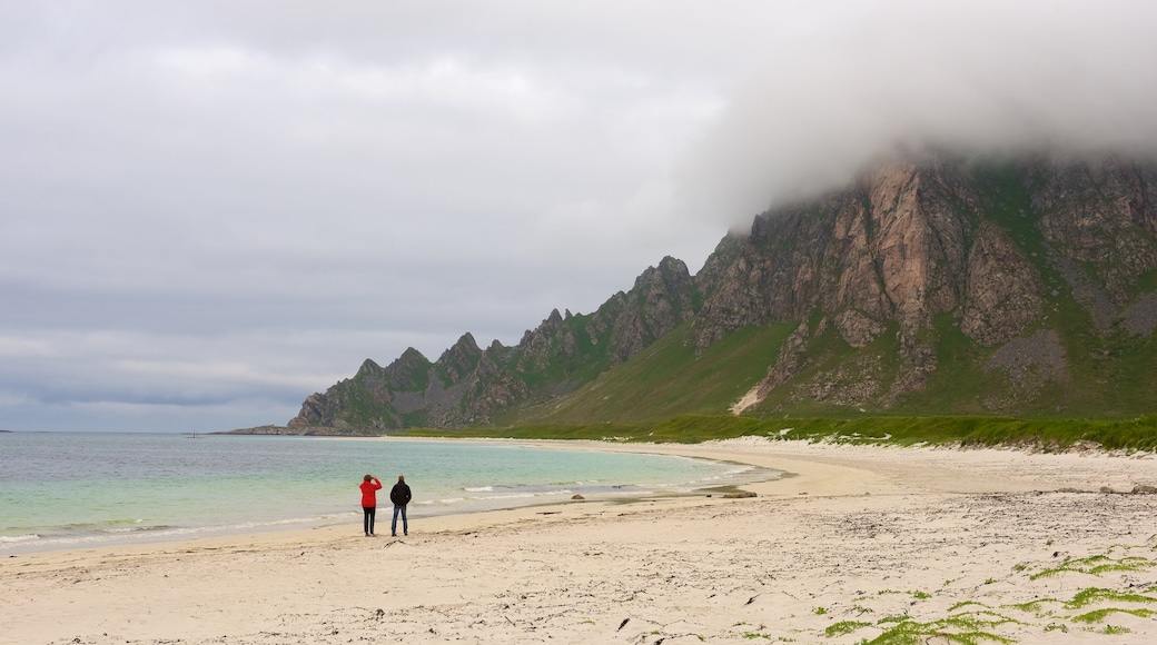 Bleik Beach which includes a beach