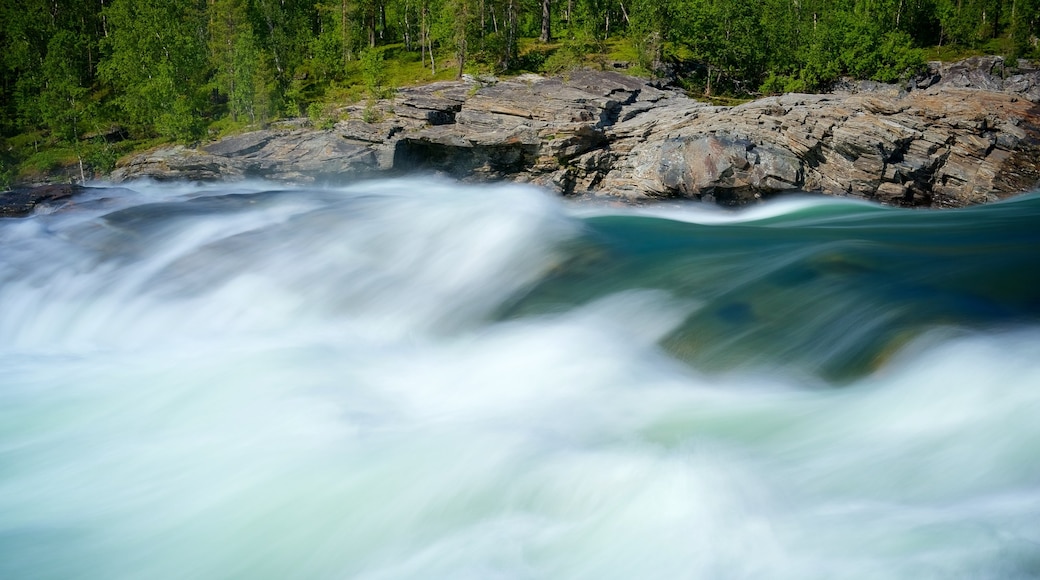 Maalselvfossen Waterfall showing rapids