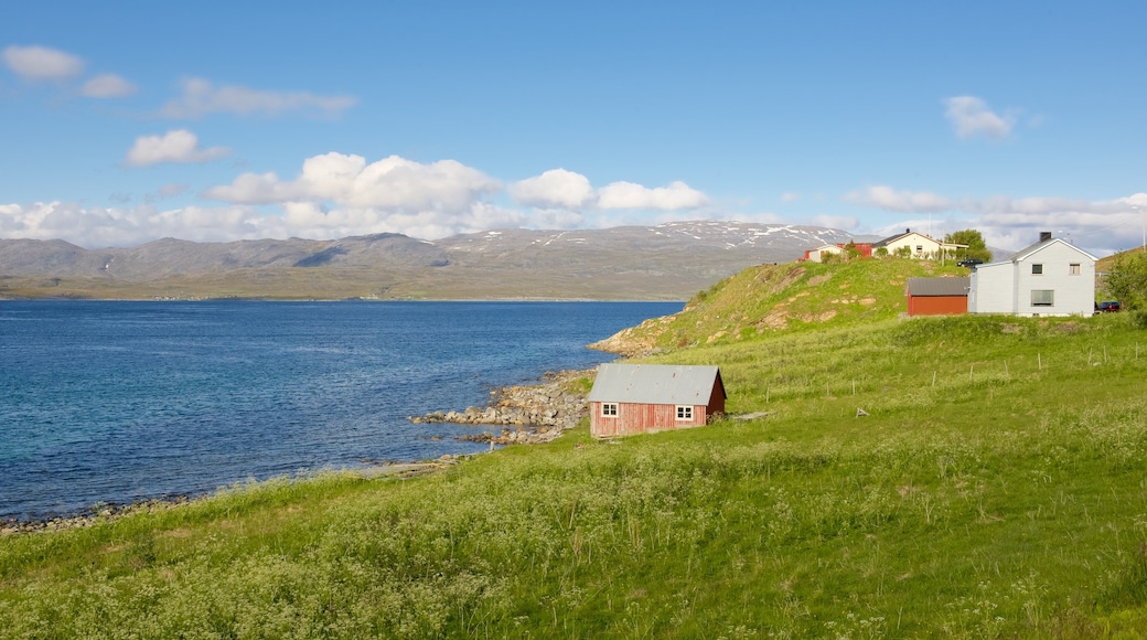 Kvalsund som omfatter en lille by eller en landsby