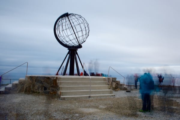 North Cape qui includes vues et monument
