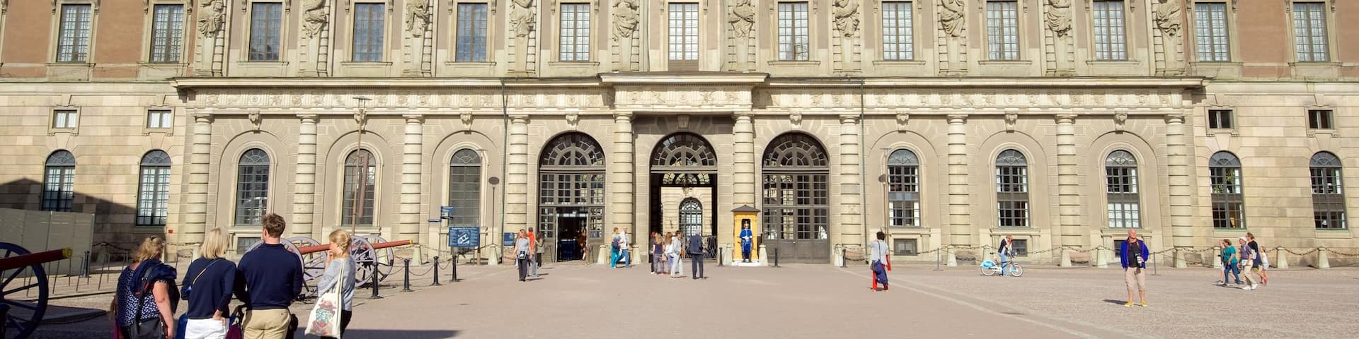 Stockholmer Schloss welches beinhaltet Platz oder Plaza