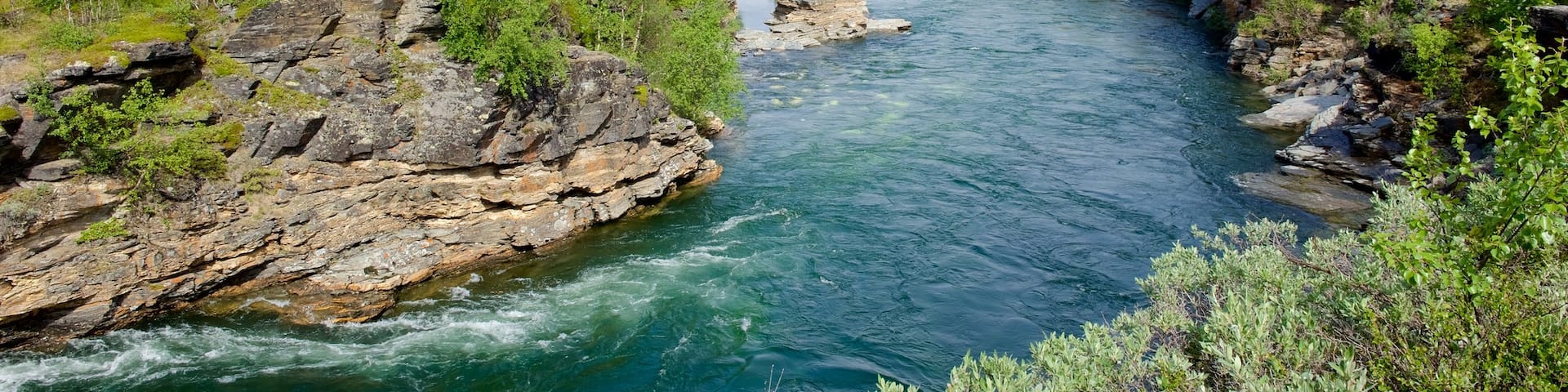Abisko National Park featuring a river or creek