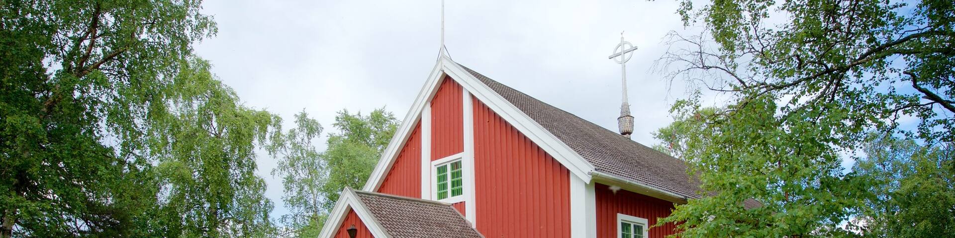 Jukkasjarvi showing religious aspects, heritage architecture and a church or cathedral