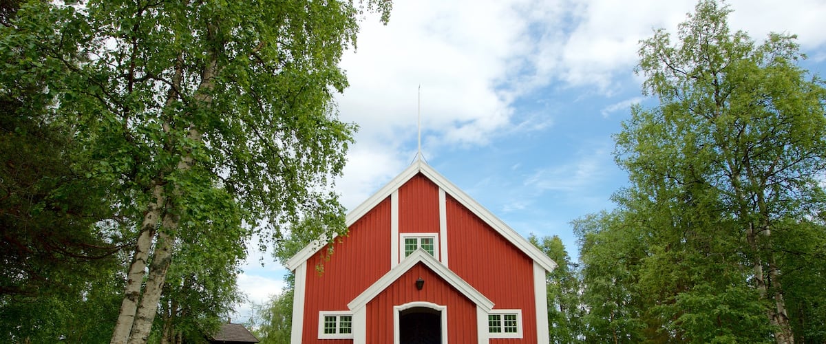 Northern Sweden which includes farmland
