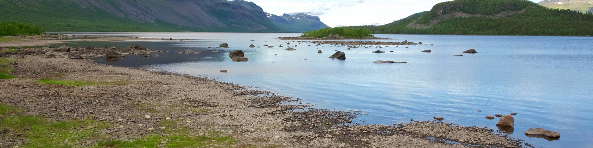 Stora Sjofallet National Park which includes a lake or waterhole
