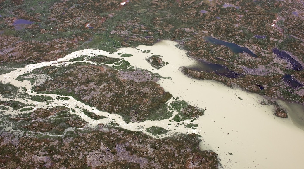 Sarek nasjonalpark som inkluderer sandstrand