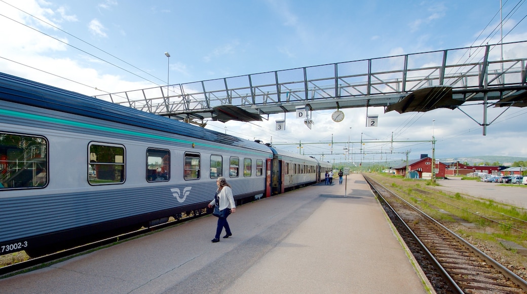 Gallivare mostrando elementos ferroviarios