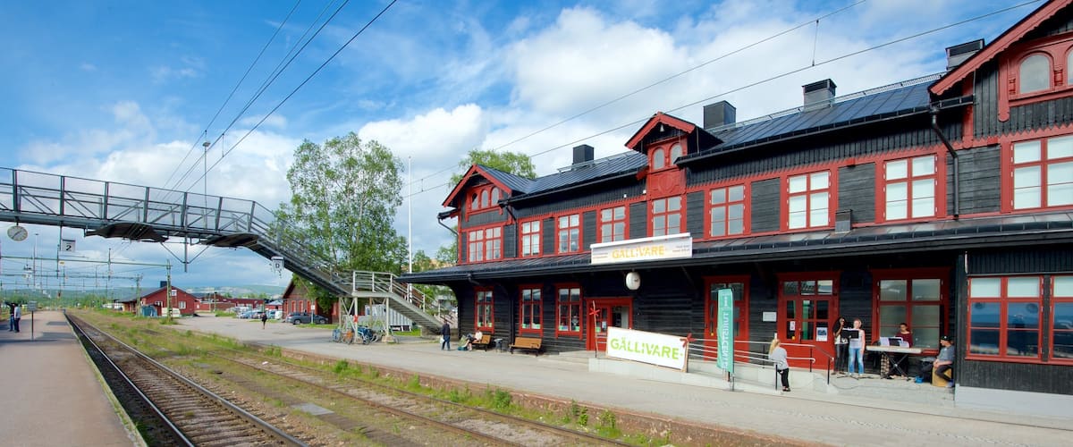 Gallivare mettant en vedette articles ferroviaires