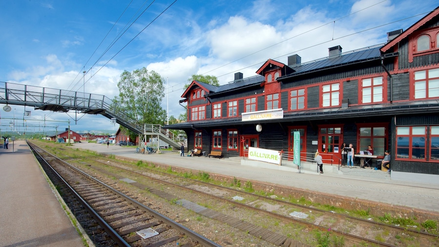 Gallivare showing railway items