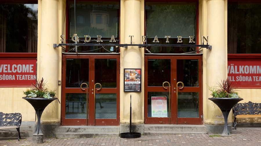 Teatro Sodra Teatern mostrando señalización
