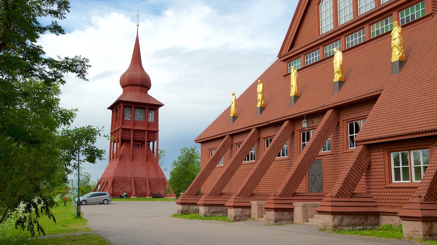 Kiruna Kyrka featuring a temple or place of worship