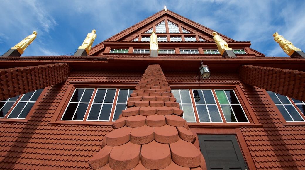 Kiruna kyrka som viser tempel eller hellig sted