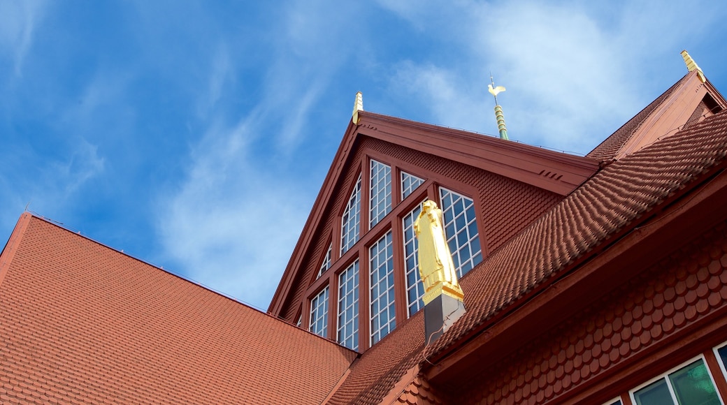 Kiruna Kyrka mit einem Tempel oder Andachtsstätte