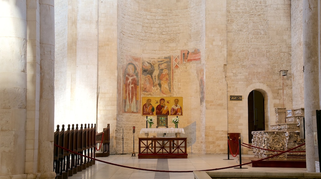 Basilica of San Nicola featuring religious aspects, a church or cathedral and interior views