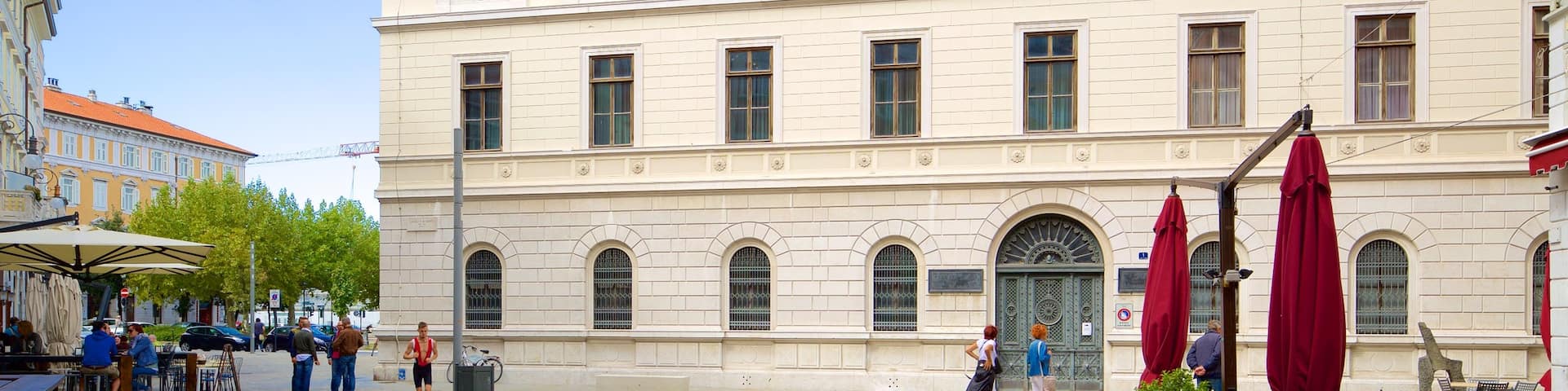 Museo Revoltella welches beinhaltet historische Architektur und Verwaltungsgebäude