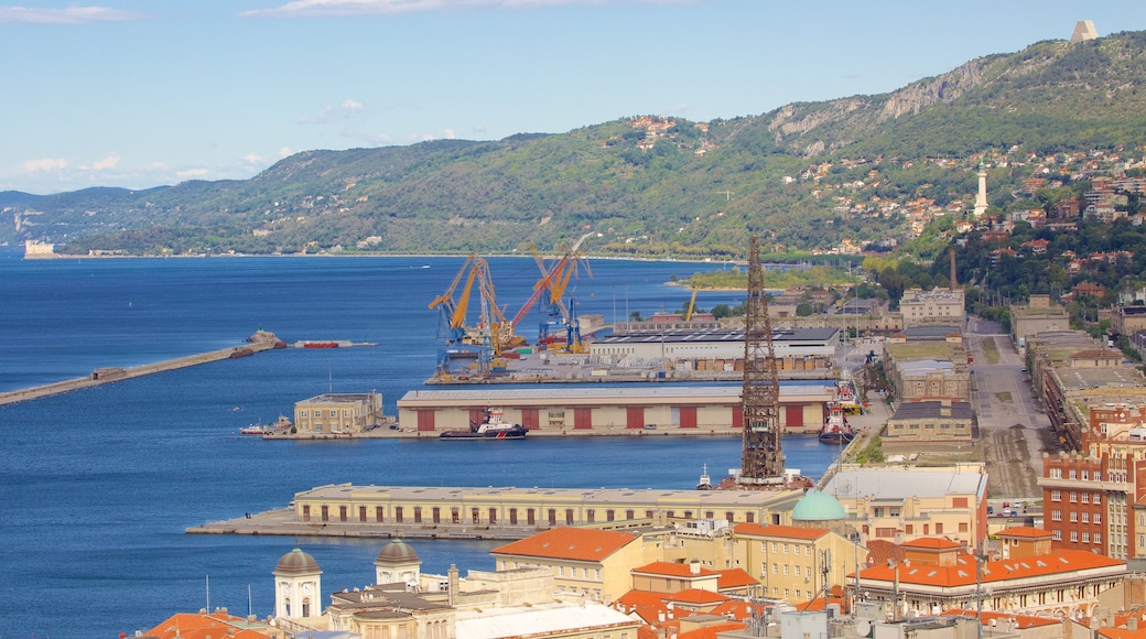 Trieste which includes a marina