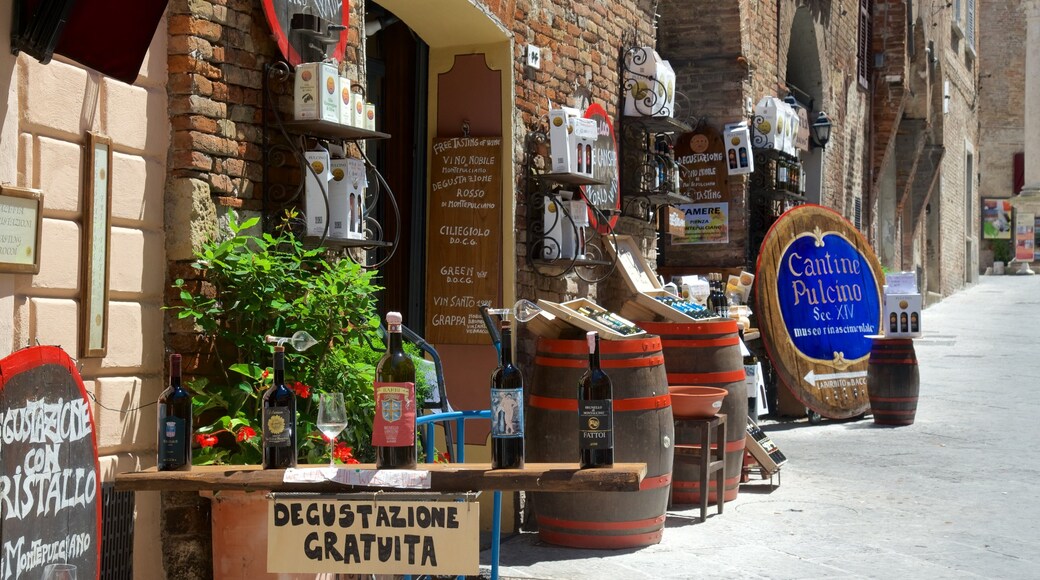 Montepulciano showing drinks or beverages