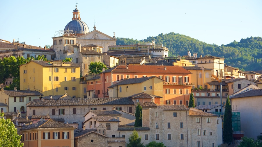 Spoleto featuring a house and a city