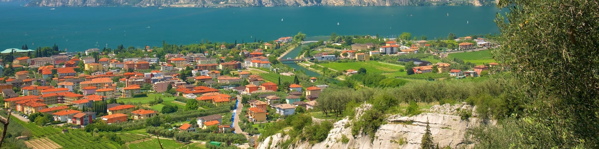 Nago-Torbole which includes a city and mountains