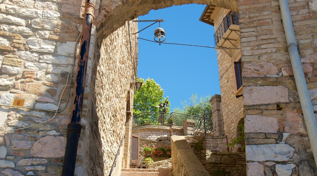 Assisi che include piccola città o villaggio