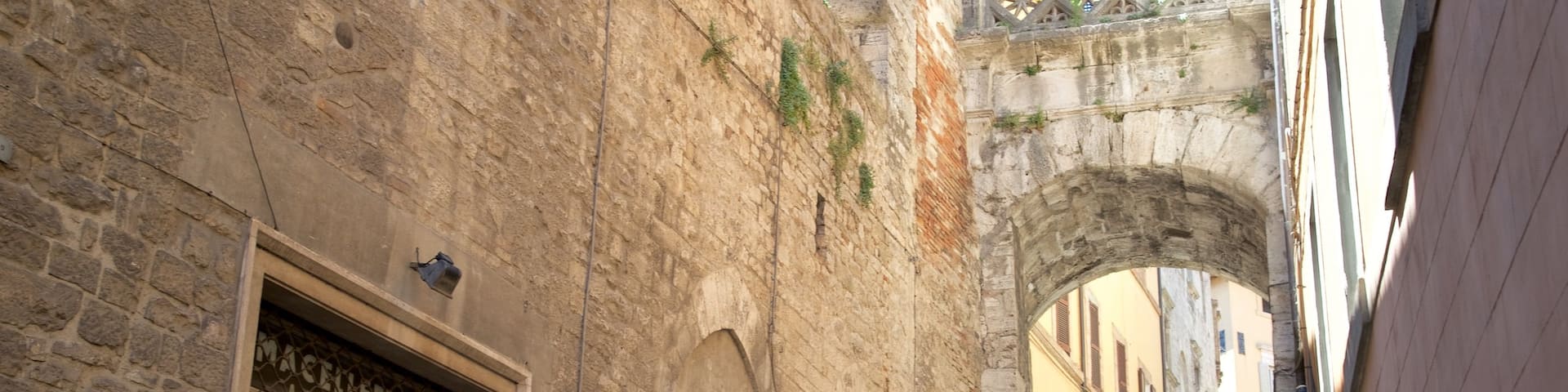Porta Catena featuring street scenes, a small town or village and heritage architecture